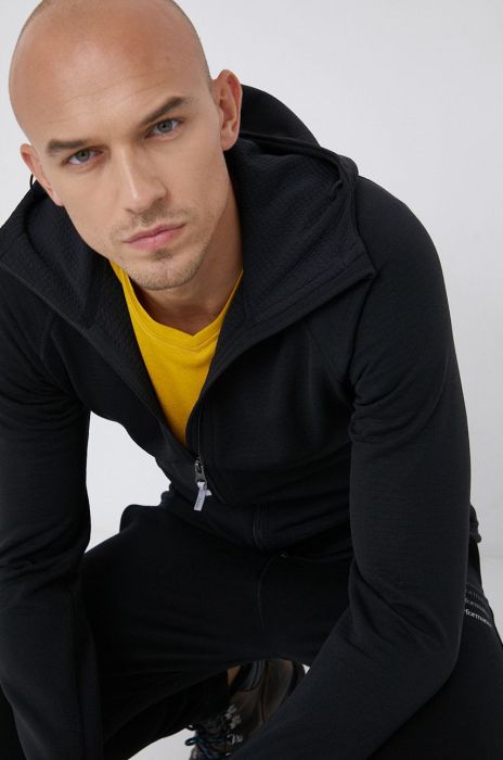 Спортивна кофта Houdini Mono Air чоловіча колір чорний однотонна