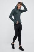 Спортивна кофта Houdini Power колір зелений з капюшоном однотонна (3165459)