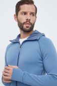 Спортивна кофта Houdini Power з капюшоном однотонна колір блакитний (3620117)