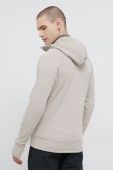 Спортивна кофта Houdini Power колір бежевий з капюшоном однотонна