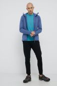 Спортивна кофта Houdini Power з капюшоном однотонна колір блакитний (1817777)