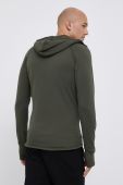 Спортивна кофта Houdini Power колір зелений з капюшоном однотонна (1817769)