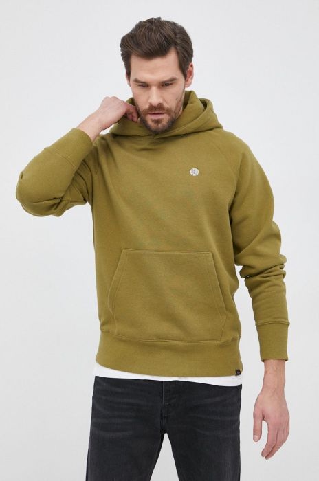 Кофта Deus Ex Machina чоловіча колір зелений гладка