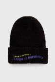 Шапка і рукавички Desigual колір чорний