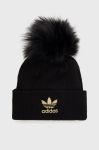 Шапка adidas Originals H35531 колір чорний H35531-BLK/METAL