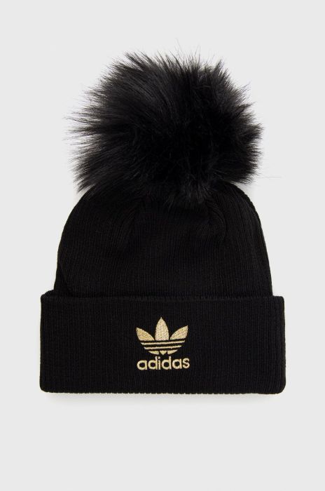 Шапка adidas Originals H35531 колір чорний H35531-BLK/METAL