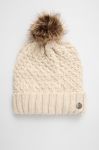Шапка Roxy колір кремовий