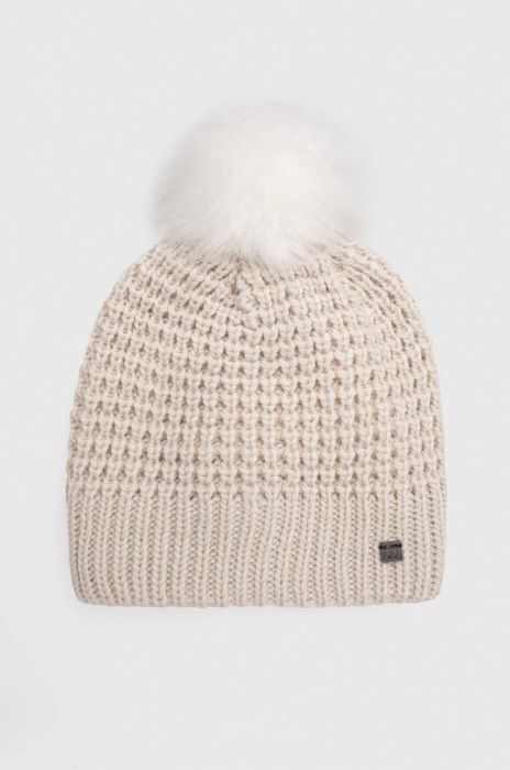 Шапка Helly Hansen колір білий з товстого трикотажу