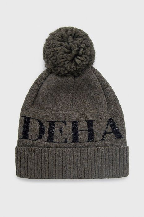 Шапка Deha колір зелений