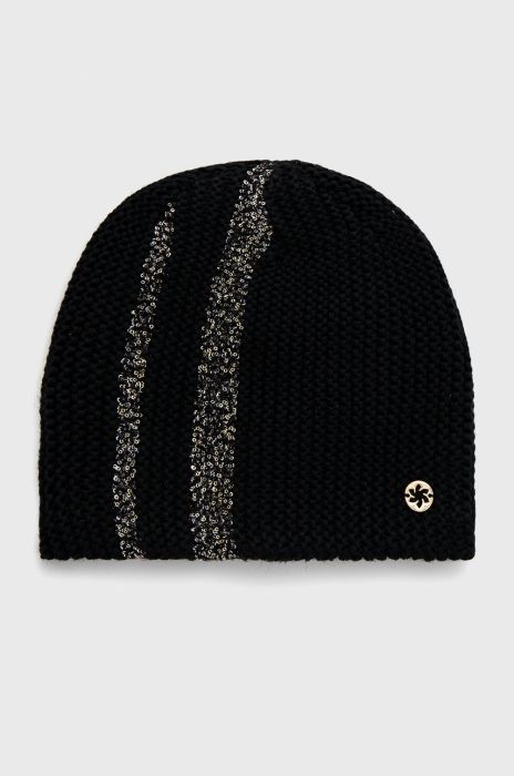 Шапка з домішкою вовни Granadilla колір чорний (1890834)