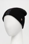 Шапка з домішкою вовни Granadilla колір чорний з товстого трикотажу (1894912)