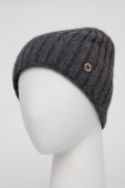 Шапка з домішкою вовни Granadilla колір сірий з товстого трикотажу (1894913)