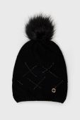 Вовняна шапка Granadilla колір чорний вовна