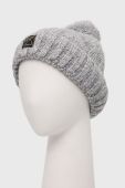 Шапка з домішкою вовни Superdry колір сірий з товстого трикотажу (2122125)