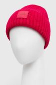 Шапка з домішкою вовни UGG колір рожевий з товстого трикотажу 20061-WAST