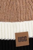 Шапка з домішкою вовни UGG з товстого трикотажу колір барвистий (3581608)