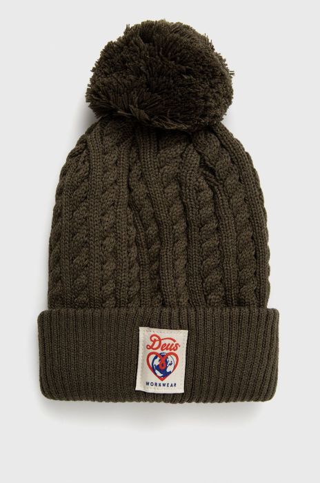 Шапка Deus Ex Machina колір зелений (1993598)