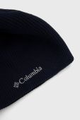 Дитяча шапка Columbia колір синій з товстого трикотажу