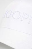 Шапка Joop! колір білий з аплікацією