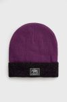 Шапка Protest колір фіолетовий з тонкого трикотажу