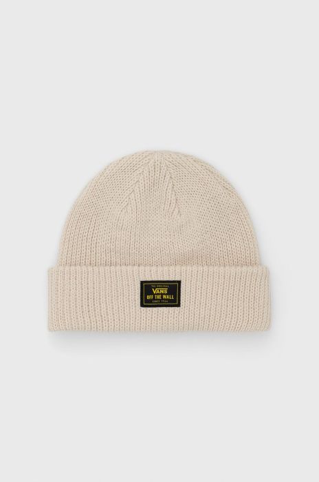 Шапка Vans колір кремовий