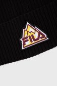 Шапка Fila колір чорний з тонкого трикотажу (1829247)
