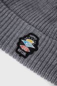 Шапка Rip Curl колір сірий з тонкого трикотажу