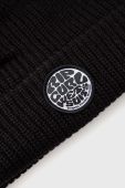Шапка Rip Curl колір чорний з тонкого трикотажу (1720364)