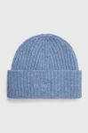 Вовняна шапка MC2 Saint Barth вовна колір блакитний (3624520)
