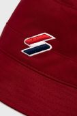 Бавовняний капелюх Superdry колір синій з бавовни