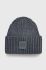 Шапка з домішкою вовни UGG з товстого трикотажу колір блакитний (3577273)