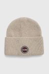 Вовняна шапка Colmar колір бежевий вовна