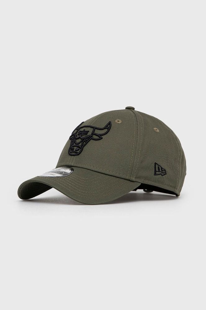 Кепка New Era колір зелений гладка 12292585-GREENMED