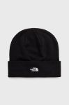 Шапка The North Face колір чорний з тонкого трикотажу