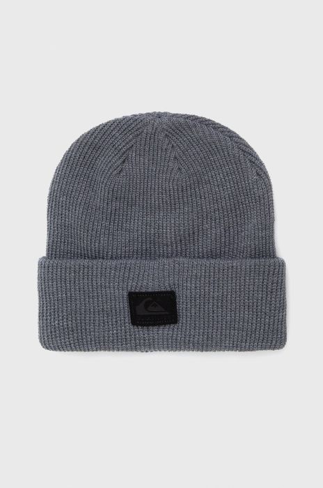 Шапка Quiksilver колір сірий з тонкого трикотажу