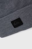 Шапка Quiksilver колір сірий з тонкого трикотажу