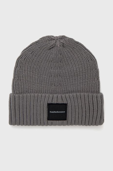 Шапка Peak Performance колір сірий (1890879)
