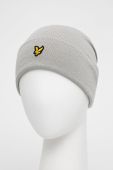 Шапка Lyle & Scott колір сірий з тонкого трикотажу