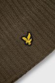 Шапка Lyle & Scott колір зелений з тонкого трикотажу (1732102)