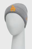 Шапка New Era колір сірий з тонкого трикотажу (1924334)