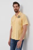 Бавовняна сорочка Pepe Jeans чоловіча колір жовтий regular