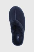 Замшеві тапочки Superdry колір синій