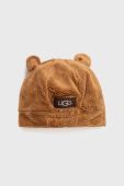 Дитячий набір - тапочки і шапка UGG колір коричневий