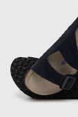 Замшеві шльопанці Birkenstock Arizona колір синій Regular Width 1020732.Midnight-Midnight