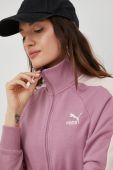 Кофта Puma жіноча колір рожевий однотонна