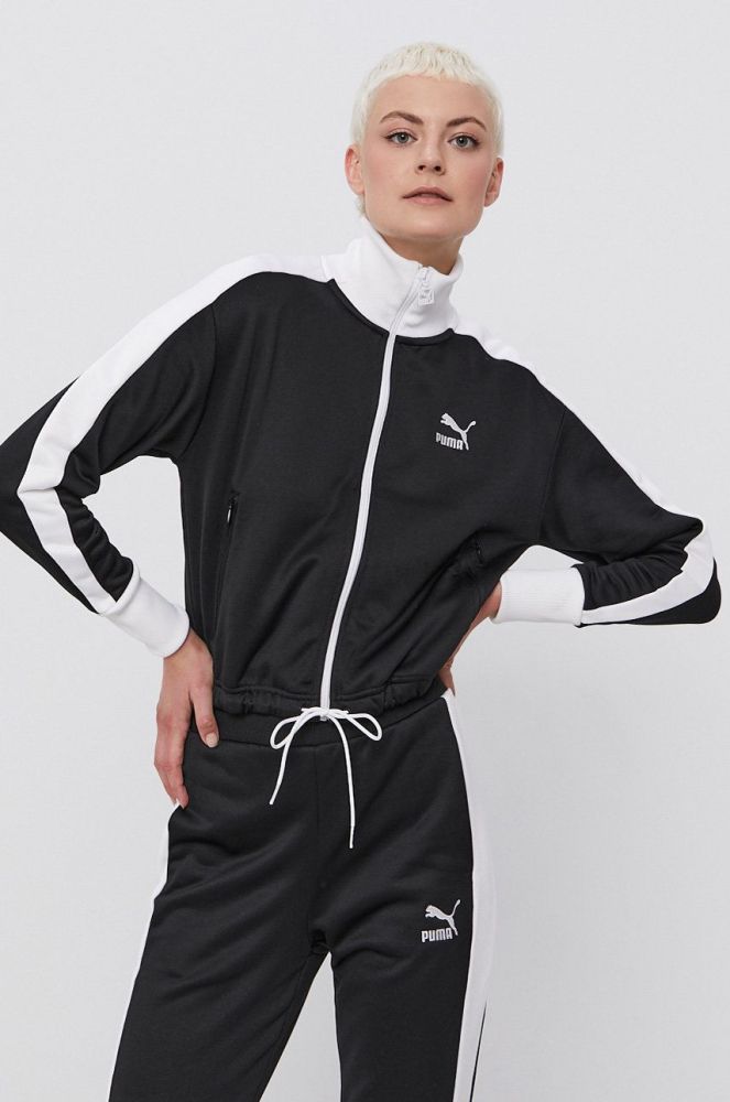 Кофта Puma 531623 жіноча колір чорний з принтом