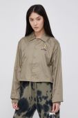 Куртка HUF жіноча колір зелений перехідна