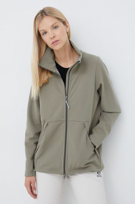 Спортивна кофта Houdini Mono Air жіноча колір зелений однотонна