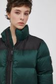 Пухова куртка Superdry колір зелений зимова