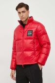 Пухова куртка Armani Exchange чоловіча колір червоний зимова